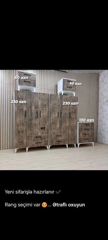 Dolablar: Yeni, 3 qapılı Dolab-asılqan — 3