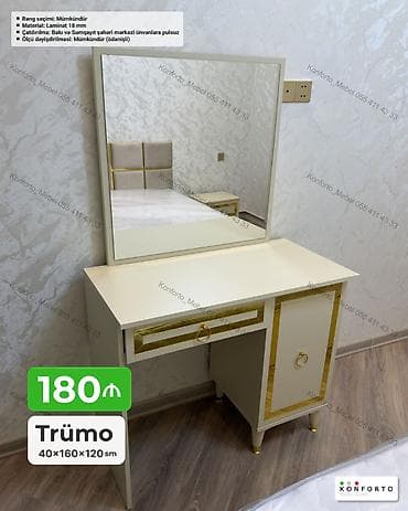 nerj stol: Trümo – 40×160×120 sm - Rəng seçimi: mümkündür - Material: 18 mm — 1