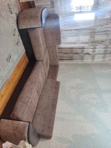 стол для конференций: Угловой диван, Ткань — 1