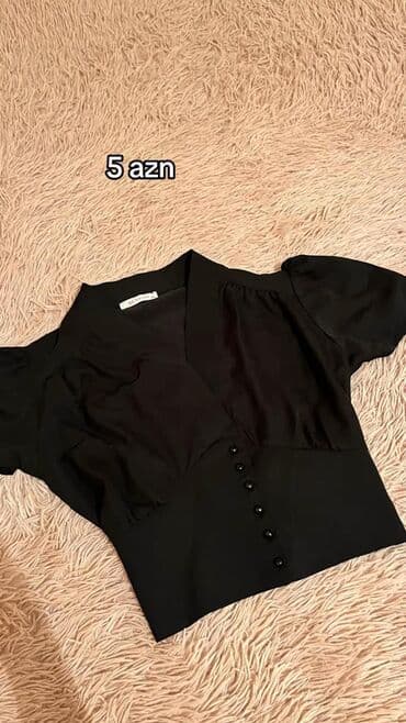 düz don modelləri: - Mavi spaghetti askılı qısa top. Yumşaq, nazik parça, kvadrat-yarı — 3