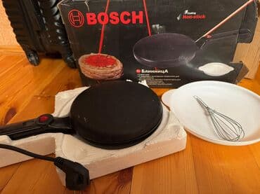 poncik aparatları: Bu, BOSCH markalı, yapışmayan səthli elektrikli krepa bişirən — 1