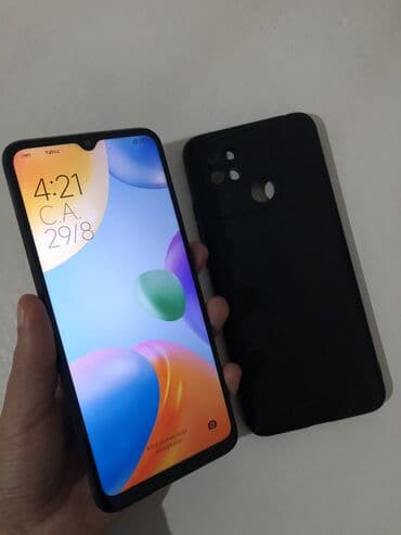 3D panellər: Redmi 10C, 128 GB, rəng - Boz, Barmaq izi — 3