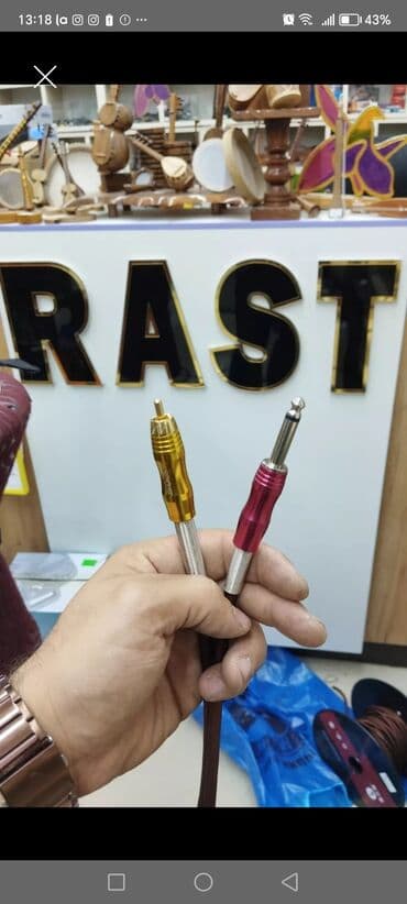 perexadnik: Kabel RC-F1 Musiqi alətləri kabeli RC-F1M SES KABELI Gitara kabeli — 24