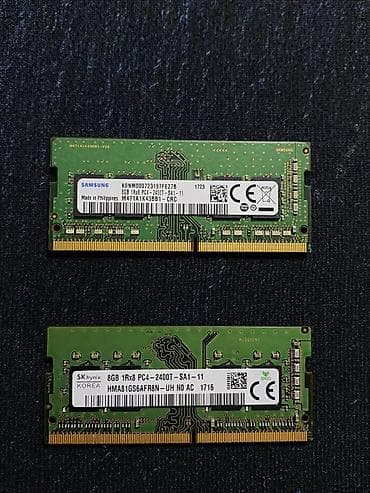 notbuk satisi: Operativ yaddaş (RAM) Samsung, 8 GB, 2400 Mhz, DDR4, Noutbuk üçün, İşlənmiş — 1