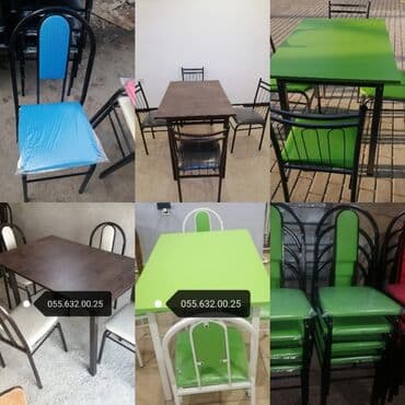 столы и стулья для бара: Stol stul desti masa və oturacaqlar desti. Stollar və oturacaqlar — 30