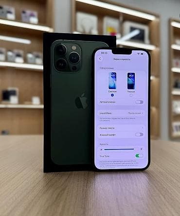 aple 13: IPhone 13 Pro Max, 128 GB, Yaşıl, Zəmanət, Simsiz şarj, Face ID — 4