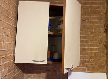 metbex sobasi: Mətbəx asma dolabı Cütü 70Azn - İki qapılı, klassik dizayn - Ağ — 2