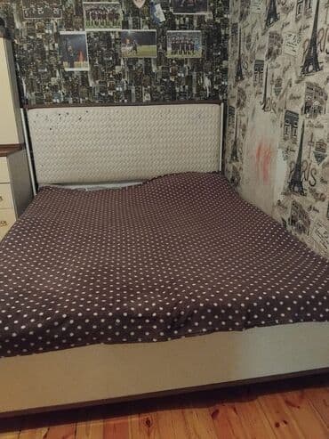 İkinəfərlik çarpayı, Bazalı, Matras ilə, Siyirməsiz