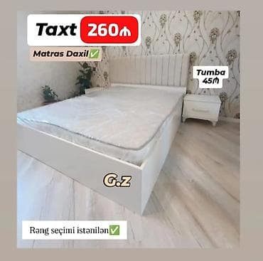 Məhsul: Taxt (matras daxil) Qiymət: 260 ₼ - Müasir, zərif dizaynlı