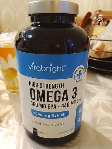 Vitabright Omega 3 – yüksək tərkibli balıq yağı kapsulları. Məhsul