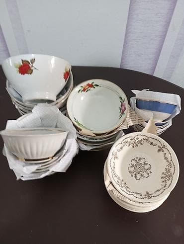 Nahar dəsti, rəng - Ağ, Farfor