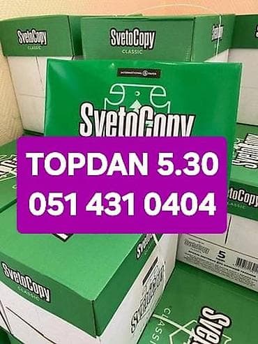 kağız istehsalı: SvetoCopy Classic ofis kağızı - Format: A4 - Ağlıq: standart ofis — 1