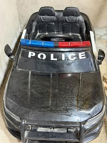 usaq ucun polis formasi: Uşaq üçün elektrikli polis maşını - Model: Dodge tərzində “POLICE” — 2