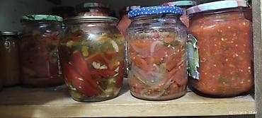 şuşə banka: Məhsul: Ev üsulu hazırlanan müxtəlif turşular və konservlər Tərkib və — 10