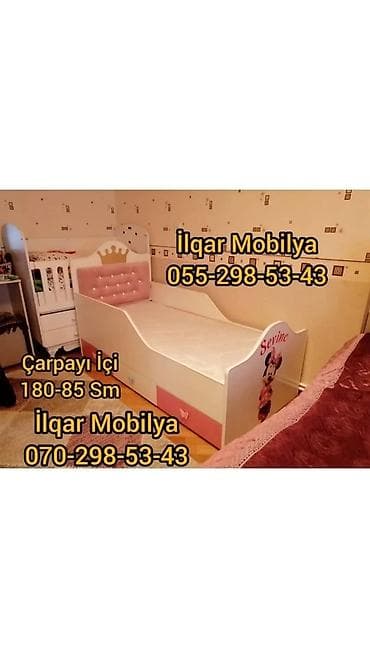 ucuz krafat: Qız üçün, Yeni, Çarpayı, Bazasız, Matrassız, Siyirməsiz — 9