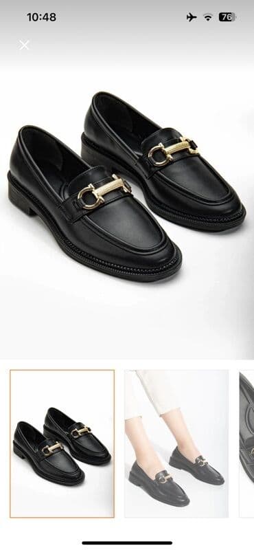 mokasin: Qara loafer ayaqqabılar YENİ. Satış səbəbi : razmer uyğun gəlmədi — 2