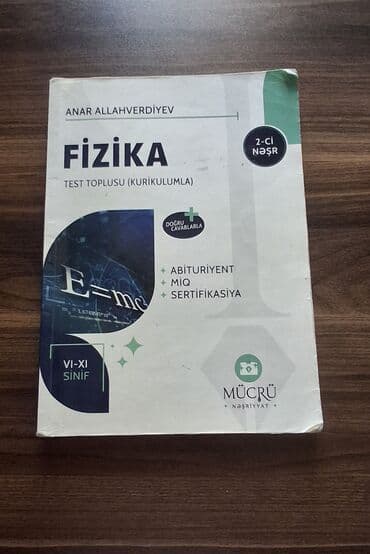 Anar Allahverdiyev FİZİKA MÜCRÜ.Səliqəli istifadə olunub,içi lalafo.az -da Anar Allahverdiyev FİZİKA MÜCRÜ.Səliqəli istifadə olunub,içi