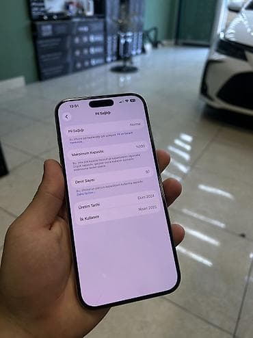 smart lock qw: IPhone 16 Pro Max, 256 GB, Natural Titanium, Simsiz şarj, Face ID, Sənədlərlə — 3