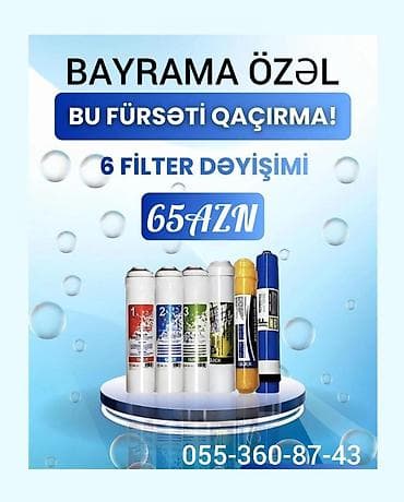 rx 7800 xt qiymeti: SU FİLTİRLƏRİNİN DƏYİŞİMİ ENDİRİMDƏ 3KÖMƏKÇİ FİLTİR-35AZN — 1