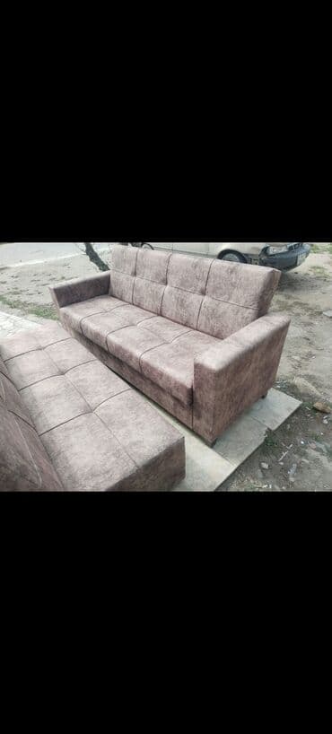 химчистка мебели: Диван, Новый, Раскладной, С подъемным механизмом, Ткань, Платная доставка — 4