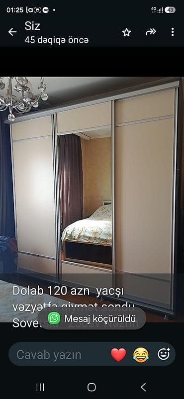 utu masası qiymetleri: Dolab 120 azn yacşı vəzyətfə qiymət sondu Sovetski 250sv Nəzrin — 1