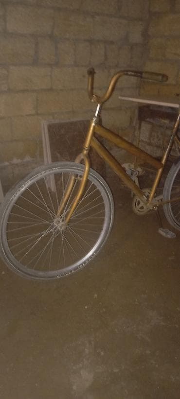 yeni velosiped: Klassik şəhər velosipedi - Rəng: qızılı/sarı tonlarda - Çərçivə: düz — 3