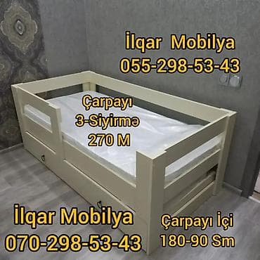 evcil mobilya: Oğlan və qız üçün, Yeni, Çarpayı, Bazasız, Matrassız, Siyirməsiz — 2