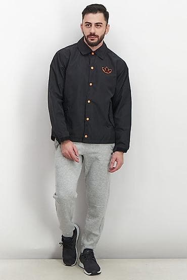şalvar cins: Məhsul: Adidas Originals kişi yüngül jaketi - Rəng: qara, parlaq — 3