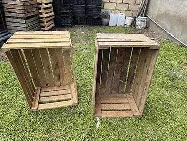 evde sam yandirmaq: Taxta yeşiklər – 2 ədəd - Material: təbii taxta, lamel konstruksiya - — 3