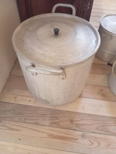 Süfrə qab-qacaqı: Qazan, rəng - Gümüşü, Alüminium, 5-dən çox l — 2