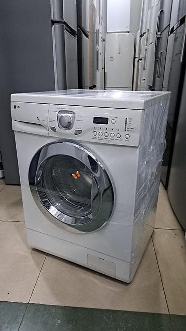 SAMİRƏ kod 30 🦋 LG paltaryuyan maşın – ağ rəng - Yükləmə: 7 kq - Ön