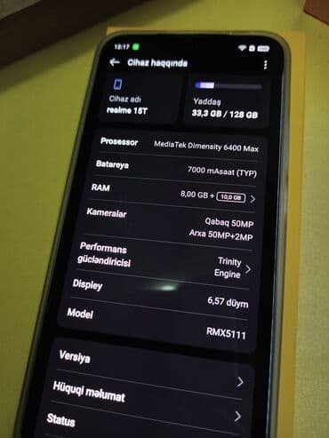 Mobil telefon və aksesuarlar: Realme 128 GB, Sensor, Barmaq izi, İki sim kartlı — 6