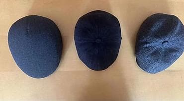 Kişilər üçün klassik “newsboy/flat cap” üslubunda 3 ədəd şlyapa dəsti