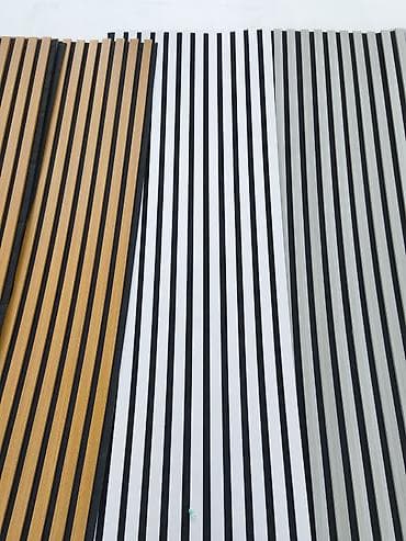 divar paneleri: Dikey zolaqlı dekorativ divar panelləri - Material: MDF/laminat — 1