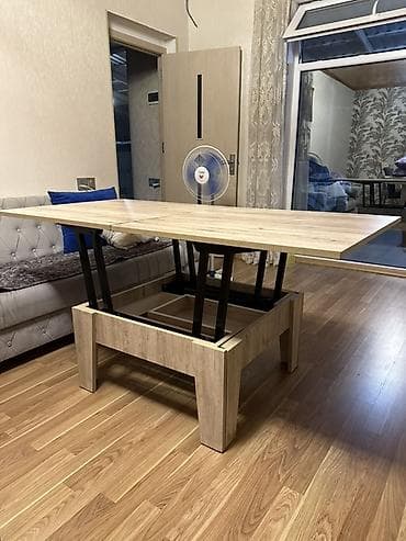 jurnalı: Kvadrat masa, Transformer, Təkərsiz, Teksturalı laminat — 2