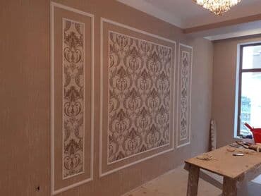 3d oboylar bakida: Divar kağızıarını düzgün qaydada vurulması və profsanal iş görülməsi — 1