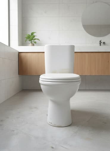 işlənmiş unitazlar: Hamam üçün kombinə edilmiş unitaz-kompakt - Matrial: ağ — 1