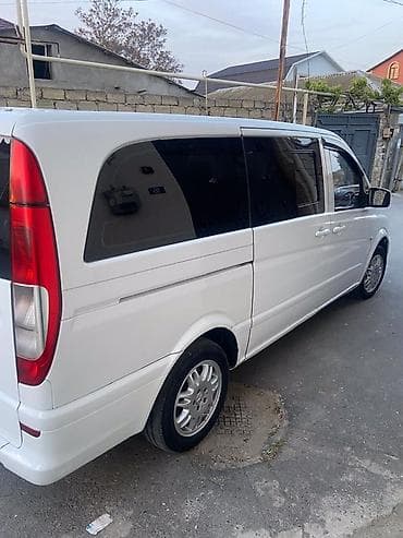 Mercedes-Benz Vito mikroavtobus - Kuzov: ağ rəng, uzun baza, sürgülü — 8