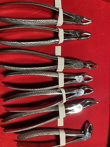 Dayələr: Stomatoloji diş çəkən forseps dəsti Yenidi. - Peşəkar stomatoloji — 1