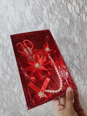 yaniq izini nece aparmaq olar: Qırmızı nişan/xınayaxdı/ləçək kəsmə dəsti, çatdırılma var. əlaqə — 3