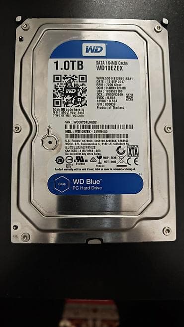 s10 tb: Sərt disk (HDD) Western Digital (WD), 1 TB, 7200 RPM, 3.5" — 1