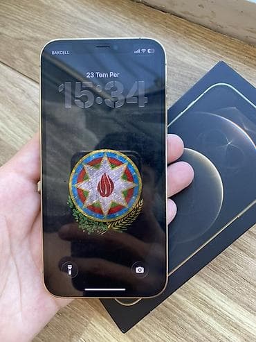 iphone xs max en ucuz: IPhone 12 Pro, 128 GB, Qızılı, Face ID — 8