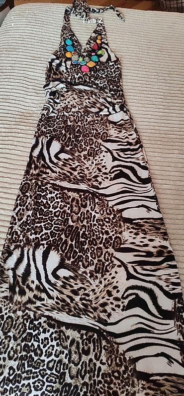 Jiletlər: Qadın uzun paltar – heyvani print - Dizayn: Qalın leopard, zebra və — 1