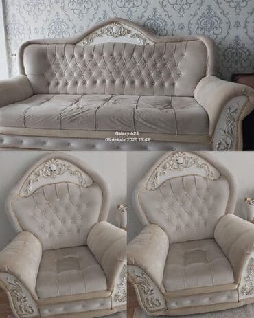 İşlənmiş, Divan, 2 kreslo