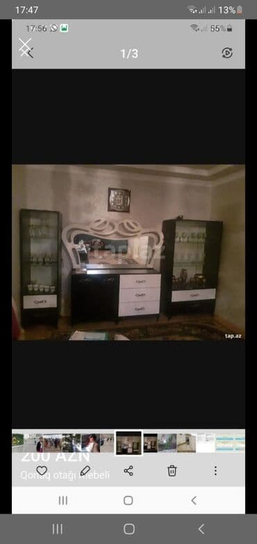 Столы и стулья: Qonaq otağı mebel dəsti - Rəng: qara-ağ kombinasiyası ünvan hökməli — 1