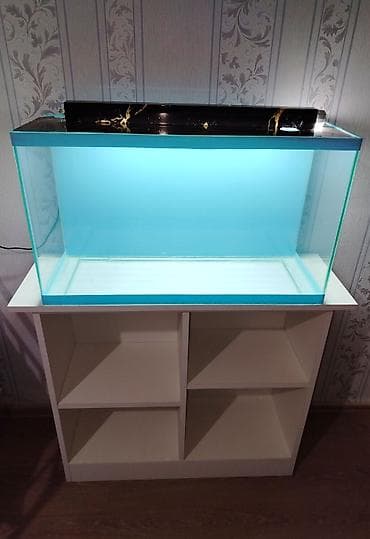 avcarka satisi: Dördbucaq akvarium, Boş, 70 l — 4