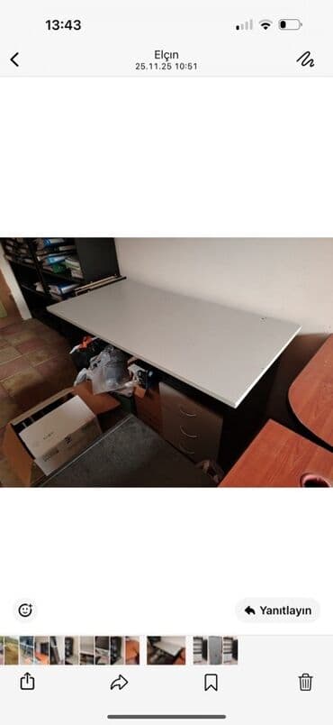 işlənmiş şkaflar: Ofis mebelləri dəsti - 2 qapılı metal/ofis şkafı: boz rəng, ön — 2