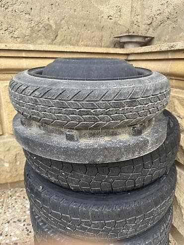 teker bazarı babek: Möhkəm ehtiyat təkər (space saver) komplekti - Tip: Yüngül polad disk — 4