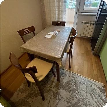 Mətbəx üçün, İşlənmiş, Kvadrat masa, 4 stul — 1