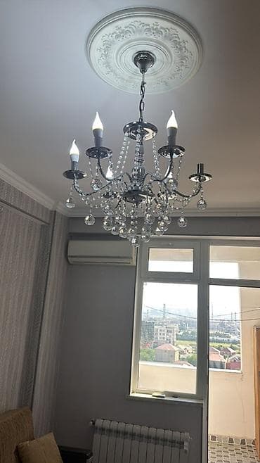 Мебель для дома: Güzgülü sürgülü şkaf və kristallü çilçıraq dəsti - Şkaf: 2 qapılı — 3